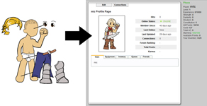 Profile picture with custom avatar