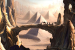 A desert setting in the wilderness