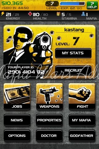 Mafia Wars Interface
